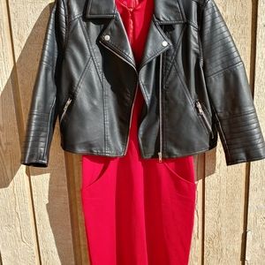Faux leather jacket
